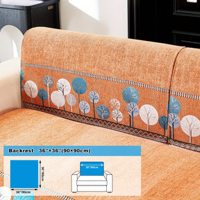 Capa de Sofá Chenille Estilo Boêmio 1pc, Capa para Sofá com Bordado Geométrico, Amigável para Cães, Protetor de Sofá Espesso e Macio, Capas Antiderrapantes para Almofadas, Protetor de Móveis, Decoração para Quarto Escritório Sala de Estar Casa, Melhore su