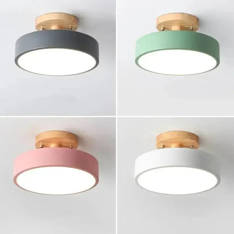 Luminária de Teto LED Redonda Estilo Nórdico 13W com Compatibilidade Bivolt