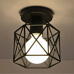 Luminária de Teto Moderna com Design Industrial e Acabamento Contemporâneo