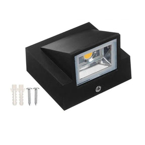 Luminária para Área Externa em Alumínio Preto 5W